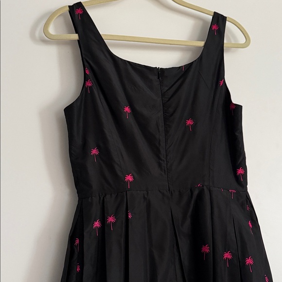 Rare VHTF Lilly Pulitzer Hostess Maxi Vintage White Label Silk Palm Tree Gown - Picture 8 of 16